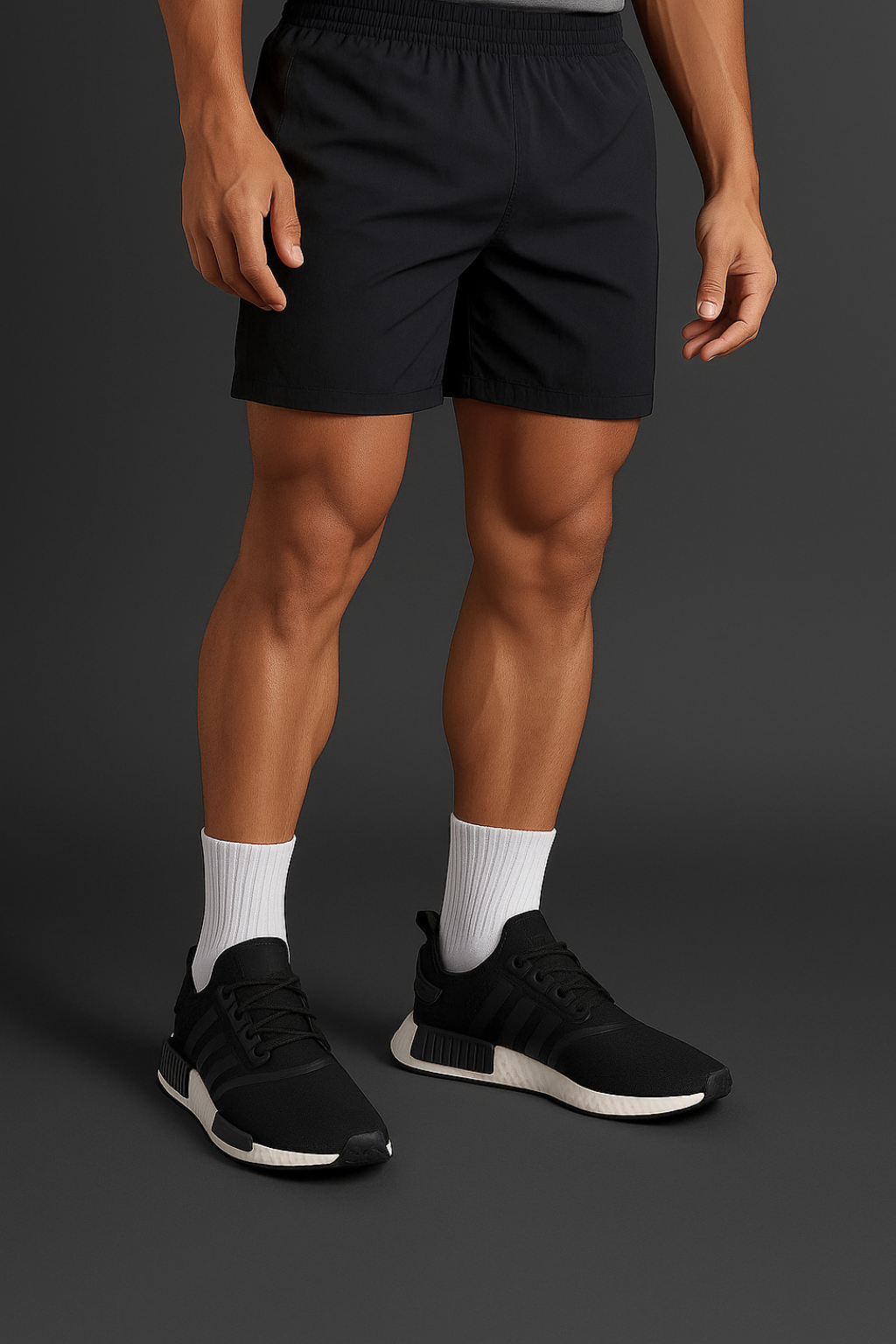 Tênis Esportivo Preto e Branco Atlético
