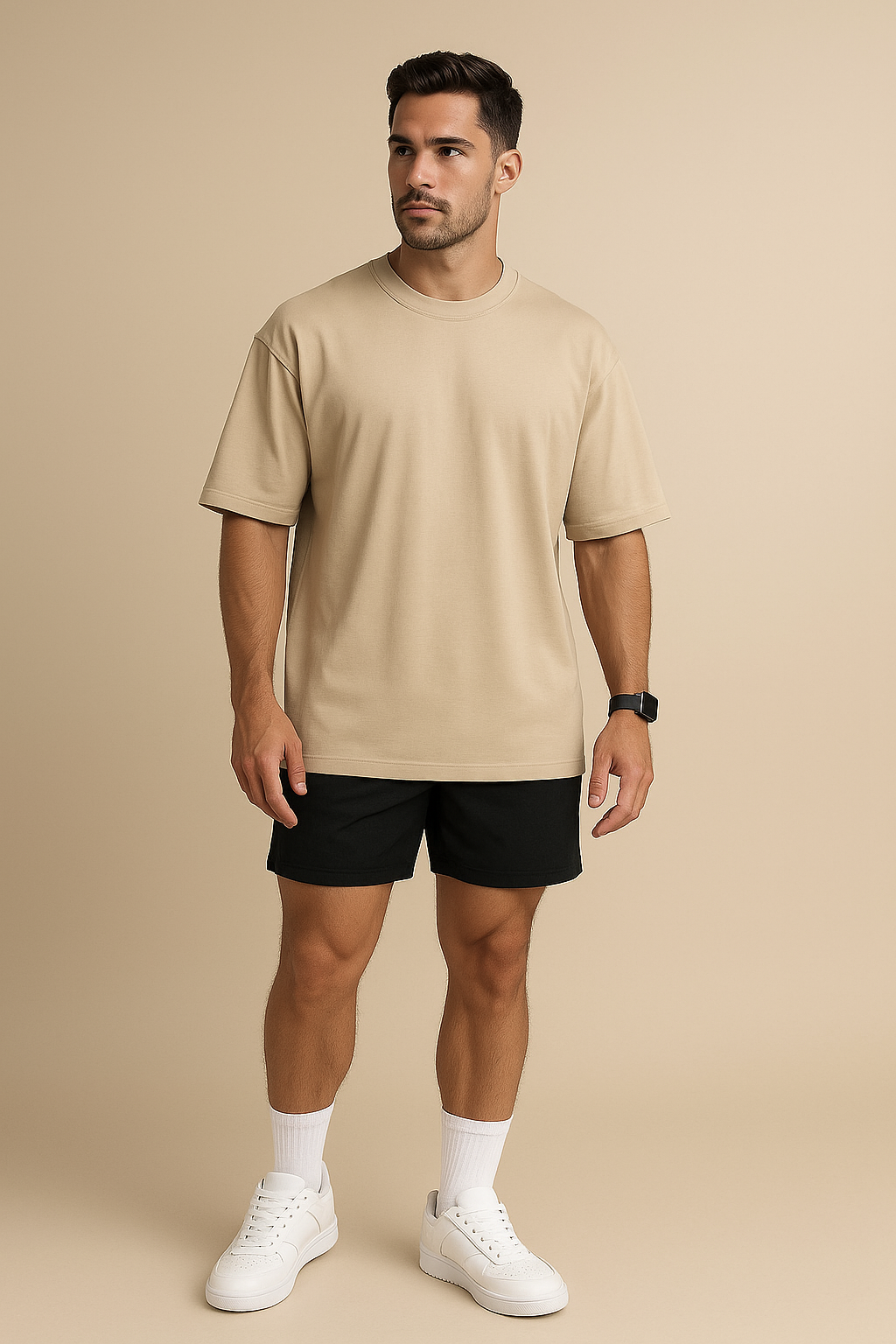 Camiseta Oversized Bege