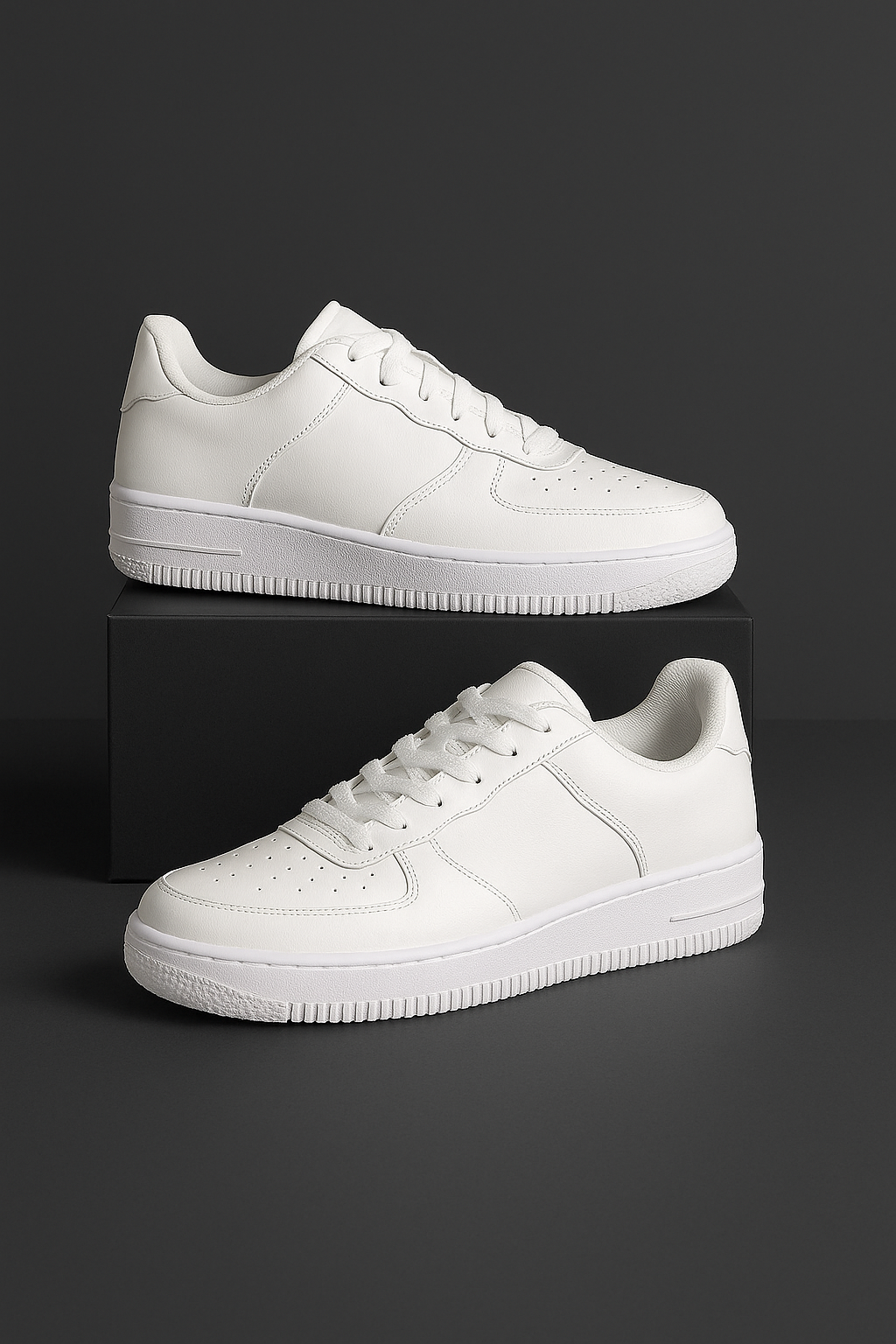 Tênis Esportivo Branco Minimalista