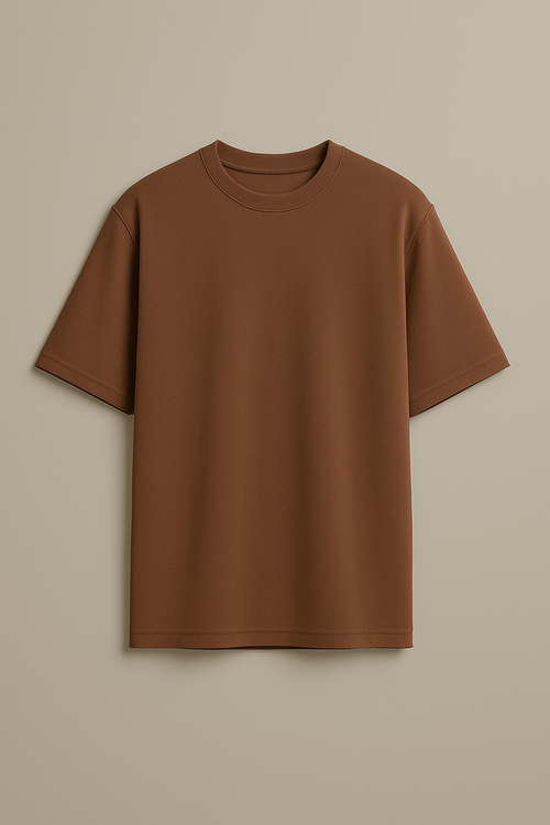 Camiseta Oversized Marrom